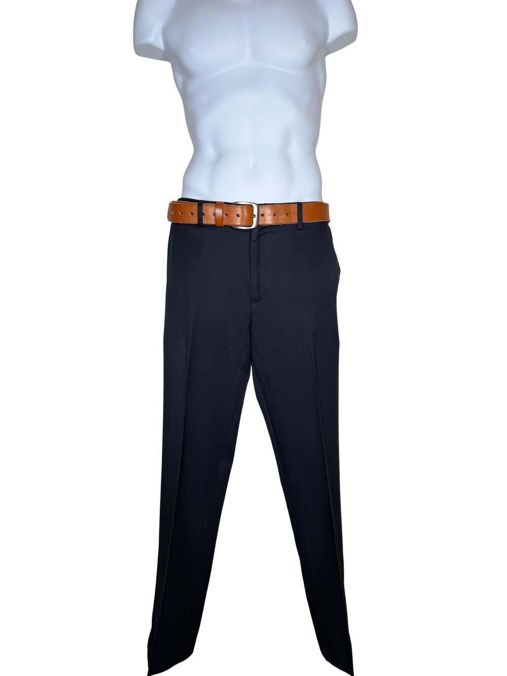 Amazon Essentials Men's Navy Flat Front Suit Pants - Mens Size 35W x 32L